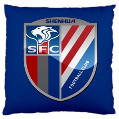 Shanghai Greenland Shenhua F C  Large Cushion Case (one Side) by Valentinaart