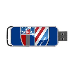 Shanghai Greenland Shenhua F C  Portable Usb Flash (one Side) by Valentinaart