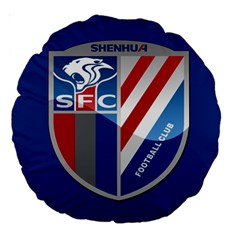 Shanghai Greenland Shenhua F C  Large 18  Premium Round Cushions by Valentinaart