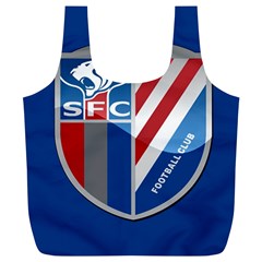 Shanghai Greenland Shenhua F C  Full Print Recycle Bags (l)  by Valentinaart