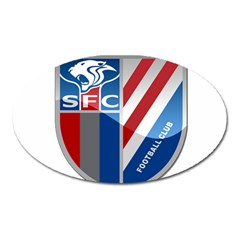 Shanghai Greenland Shenhua F C  Oval Magnet by Valentinaart