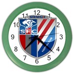 Shanghai Greenland Shenhua F.C. Color Wall Clocks Front