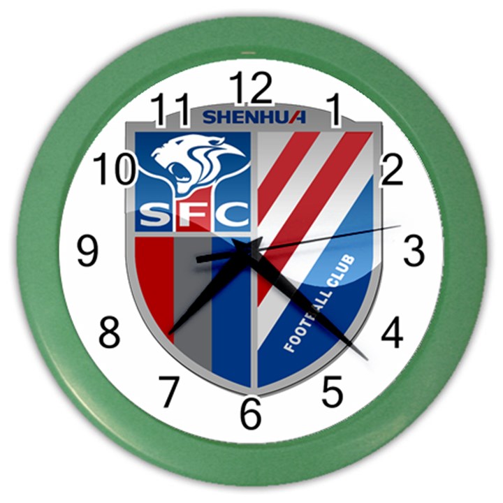 Shanghai Greenland Shenhua F.C. Color Wall Clocks