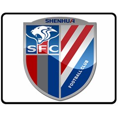 Shanghai Greenland Shenhua F C  Fleece Blanket (medium)  by Valentinaart