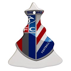 Shanghai Greenland Shenhua F C  Christmas Tree Ornament (two Sides) by Valentinaart