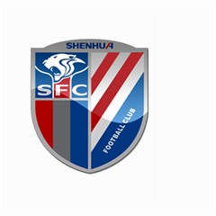 Shanghai Greenland Shenhua F C  Large Garden Flag (two Sides) by Valentinaart