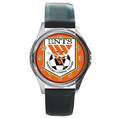 Shandong Luneng Taishan F C  Round Metal Watch by Valentinaart