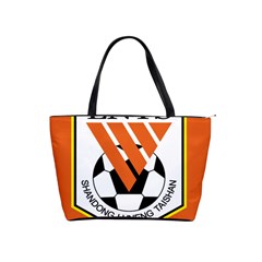 Shandong Luneng Taishan F C  Shoulder Handbags by Valentinaart