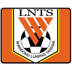 Shandong Luneng Taishan F C  Fleece Blanket (medium)  by Valentinaart