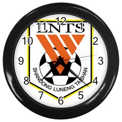 Shandong Luneng Taishan F C  Wall Clocks (black) by Valentinaart