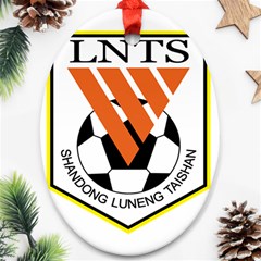 Shandong Luneng Taishan F C  Oval Ornament (two Sides) by Valentinaart