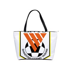 Shandong Luneng Taishan F C  Shoulder Handbags by Valentinaart