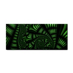 Fractal Drawing Green Spirals Cosmetic Storage Cases by Simbadda