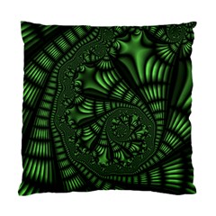 Fractal Drawing Green Spirals Standard Cushion Case (one Side) by Simbadda