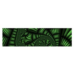 Fractal Drawing Green Spirals Satin Scarf (oblong) by Simbadda