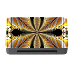 Fractal Yellow Butterfly In 3d Glass Frame Memory Card Reader With Cf by Simbadda