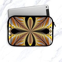 Fractal Yellow Butterfly In 3d Glass Frame Apple Ipad Mini Zipper Cases by Simbadda