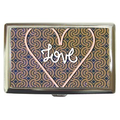 I Love You Love Background Cigarette Money Cases by Simbadda