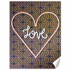 I Love You Love Background Canvas 36  X 48   by Simbadda