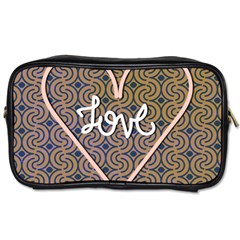 I Love You Love Background Toiletries Bags 2-side by Simbadda