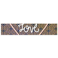 I Love You Love Background Flano Scarf (small) by Simbadda