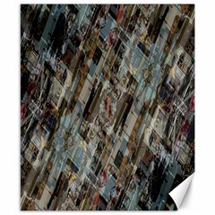 Abstract Chinese Background Created From Building Kaleidoscope Canvas 8  X 10  by Simbadda