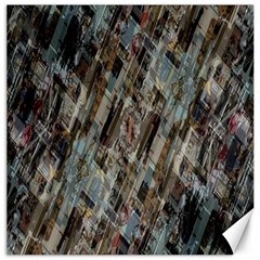 Abstract Chinese Background Created From Building Kaleidoscope Canvas 12  X 12   by Simbadda