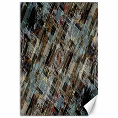 Abstract Chinese Background Created From Building Kaleidoscope Canvas 12  X 18   by Simbadda