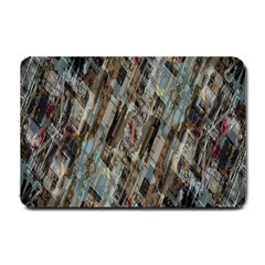 Abstract Chinese Background Created From Building Kaleidoscope Small Doormat  by Simbadda