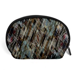 Abstract Chinese Background Created From Building Kaleidoscope Accessory Pouches (large)  by Simbadda