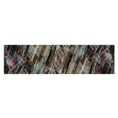 Abstract Chinese Background Created From Building Kaleidoscope Satin Scarf (oblong) by Simbadda