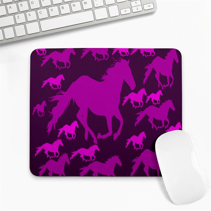 Pink Horses Horse Animals Pattern Colorful Colors Large Mousepads