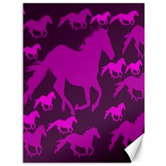 Pink Horses Horse Animals Pattern Colorful Colors Canvas 36  X 48   by Simbadda