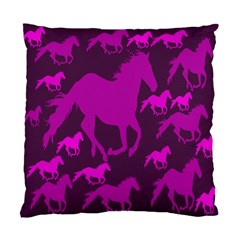 Pink Horses Horse Animals Pattern Colorful Colors Standard Cushion Case (one Side) by Simbadda