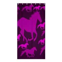 Pink Horses Horse Animals Pattern Colorful Colors Shower Curtain 36  X 72  (stall)  by Simbadda