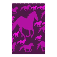 Pink Horses Horse Animals Pattern Colorful Colors Shower Curtain 48  X 72  (small)  by Simbadda