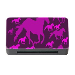 Pink Horses Horse Animals Pattern Colorful Colors Memory Card Reader With Cf by Simbadda