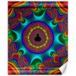 3d Glass Frame With Kaleidoscopic Color Fractal Imag Canvas 16  x 20   15.75 x19.29  Canvas - 1