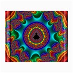 3d Glass Frame With Kaleidoscopic Color Fractal Imag Small Glasses Cloth (2-Side) Back