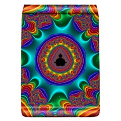 3d Glass Frame With Kaleidoscopic Color Fractal Imag Flap Covers (l)  by Simbadda