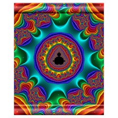 3d Glass Frame With Kaleidoscopic Color Fractal Imag Drawstring Bag (small) by Simbadda