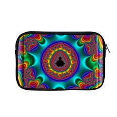 3d Glass Frame With Kaleidoscopic Color Fractal Imag Apple Macbook Pro 13  Zipper Case by Simbadda