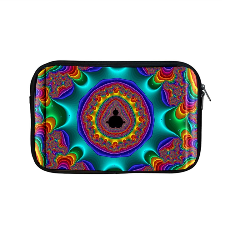 3d Glass Frame With Kaleidoscopic Color Fractal Imag Apple MacBook Pro 13  Zipper Case