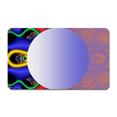 Texture Circle Fractal Frame Magnet (rectangular) by Simbadda