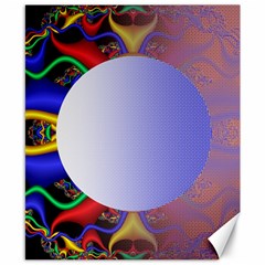 Texture Circle Fractal Frame Canvas 8  X 10  by Simbadda