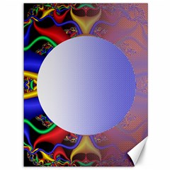 Texture Circle Fractal Frame Canvas 36  X 48   by Simbadda