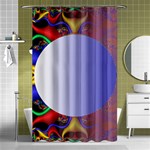 Texture Circle Fractal Frame Shower Curtain 48  x 72  (Small)  Curtain(48  X 72 ) - 42.18 x64.8  Curtain(48  X 72 )