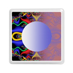 Texture Circle Fractal Frame Memory Card Reader (square)  by Simbadda