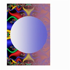 Texture Circle Fractal Frame Large Garden Flag (two Sides) by Simbadda