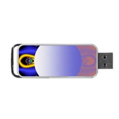 Texture Circle Fractal Frame Portable Usb Flash (two Sides) by Simbadda